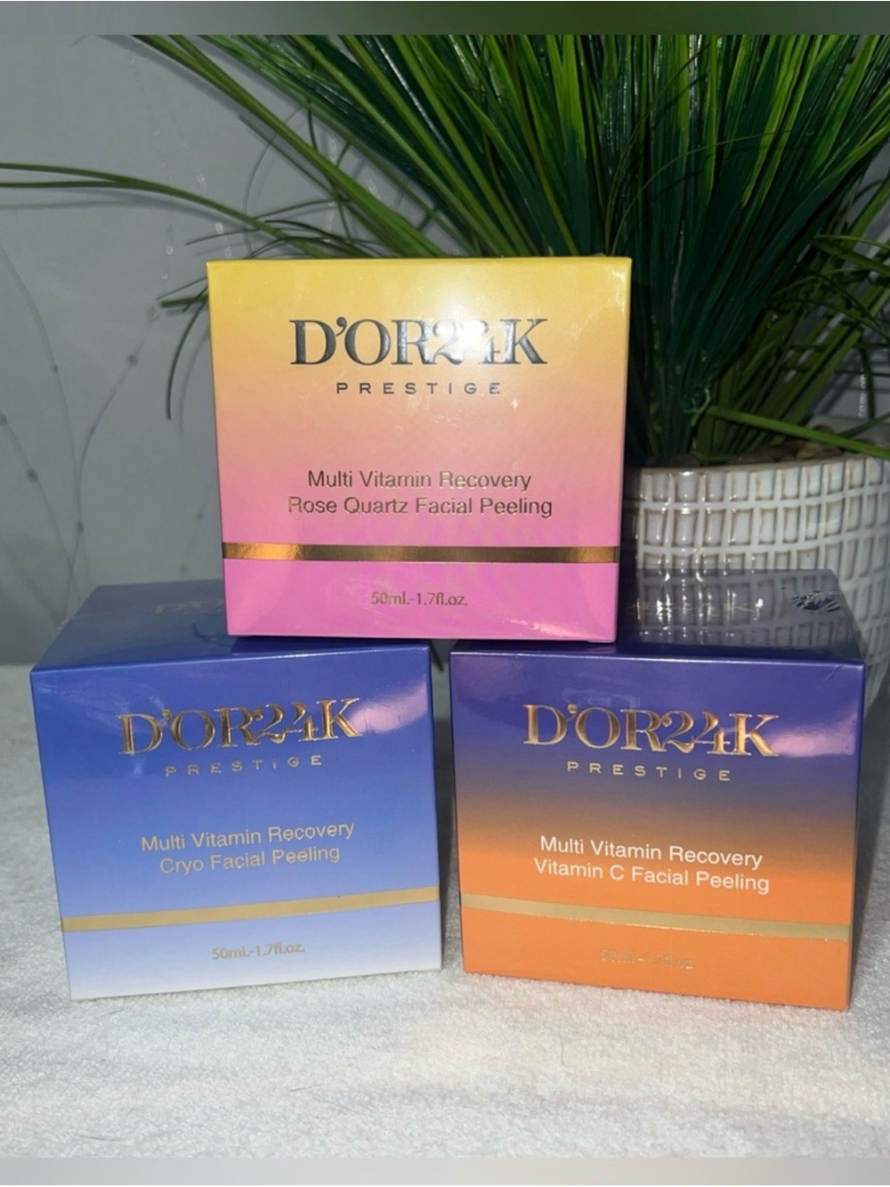 🔥D’or24k Professional Med-Spa Mulit-Vitamin Recovery Peeling Collection BUNDLE🔥